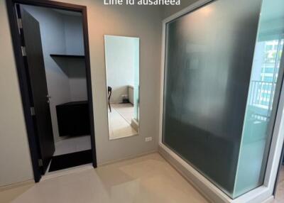 modern apartment entrance with adjoining rooms