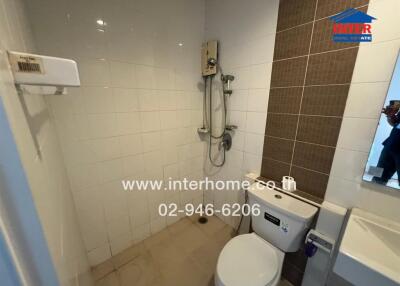 Bathroom with shower and toilet