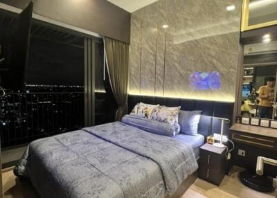 Modern bedroom with a view