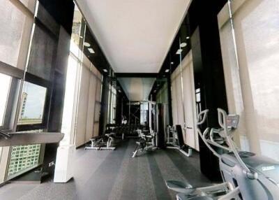 Well-equipped modern gym with ample natural light