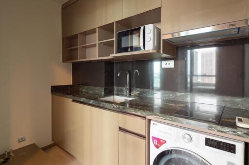 Modern kitchen with built-in appliances