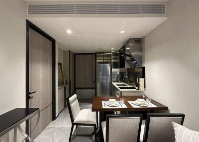 Modern kitchen and dining area