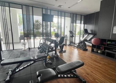 Private gym with fitness equipment