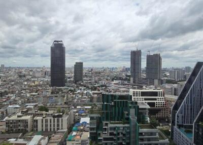 Cityscape view from a high-rise building