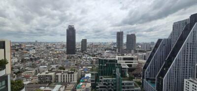 Cityscape view from a high-rise building