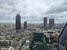 Cityscape view from a high-rise building