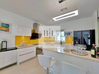 Modern kitchen with island and appliances