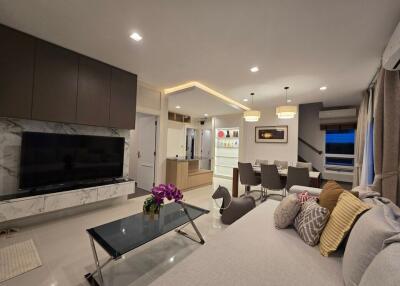 Spacious and modern living room with contemporary design