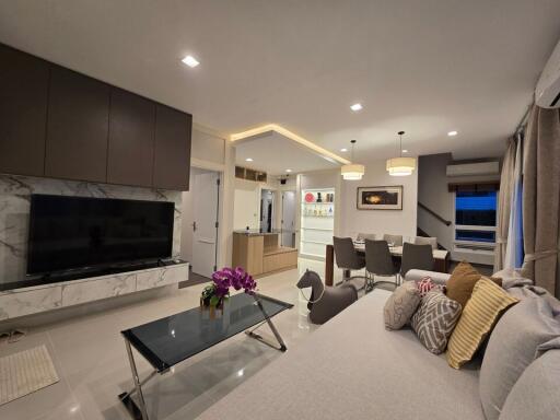 Spacious and modern living room with contemporary design