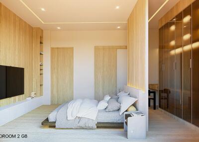 Modern bedroom with minimalistic decor