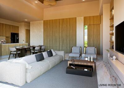 Modern living room with contemporary decor