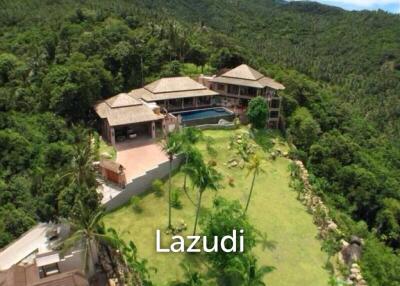 Luxury 5-Bedroom Mansion with Panoramic Sea and Lake Views – Chaweng