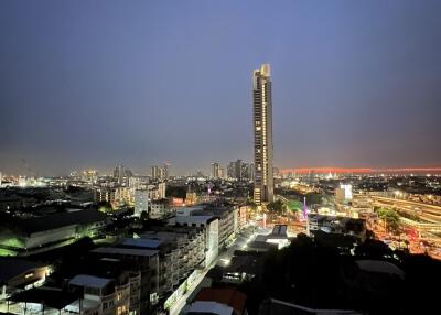 Skyline view at dusk