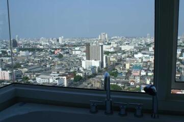 City view from kitchen window