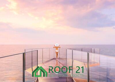 Exclusive 47 SQM High-Rise Luxury Condo on the 41st Floor at AROM JOMTIEN – Unmatched Panoramic Ocean Views! / S-0895K