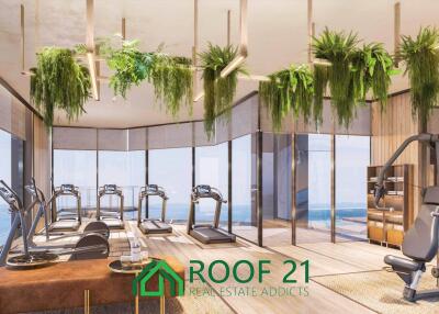 Exclusive 47 SQM High-Rise Luxury Condo on the 41st Floor at AROM JOMTIEN – Unmatched Panoramic Ocean Views!