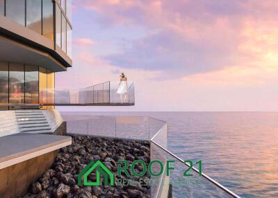 Exclusive 47 SQM High-Rise Luxury Condo on the 41st Floor at AROM JOMTIEN – Unmatched Panoramic Ocean Views!