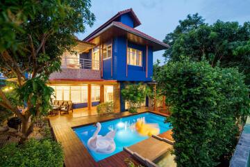 Two Storey 4 Bedroom Thai Style Pool Villa For Sale In Soi 88