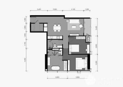 2-BR Condo at Tait Sathorn 12 near BTS Saint Louis