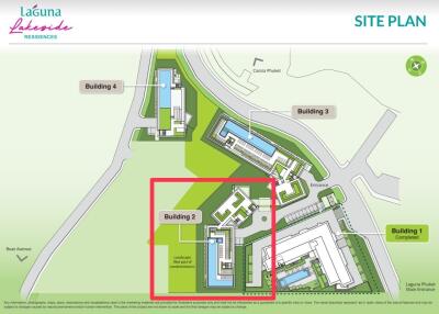 Site plan with building layout