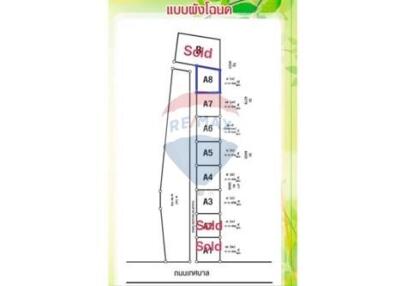 A8 ที่ดินเปล่าถมแล้ว แบ่งล็อคขาย ใกล้ชายหาด ในตลิ่งงาม, เกาะสมุย