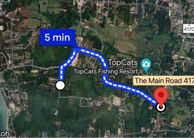 A3 ที่ดินเปล่าถมแล้ว แบ่งล็อกขาย ใกล้ชายหาด ในตลิ่งงาม, เกาะสมุย