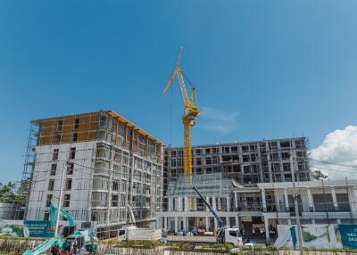 Construction site of a multi-story building