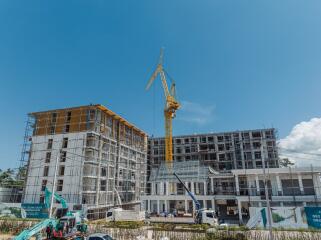 Construction site of a multi-story building