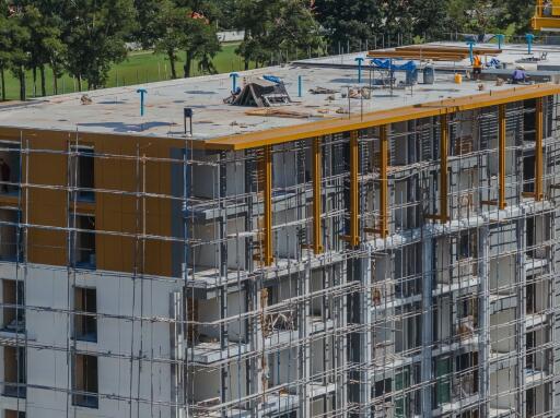 High-rise building under construction