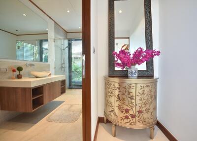 Bathroom with modern fixtures