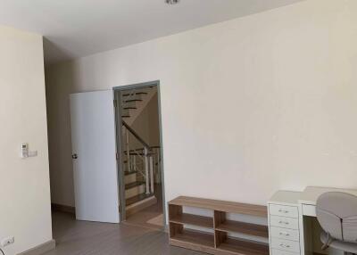 Bedroom with staircase view