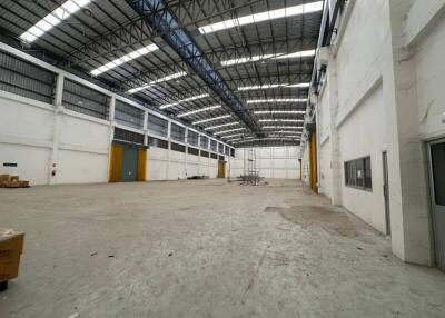 Spacious industrial warehouse with high ceilings