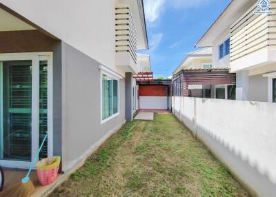 View of the backyard between residential buildings