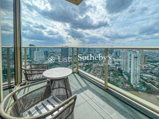 Balcony with city view