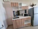 Compact kitchen with modern appliances