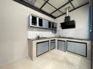 Modern kitchen with sleek cabinetry