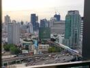 Skyline view of modern urban buildings