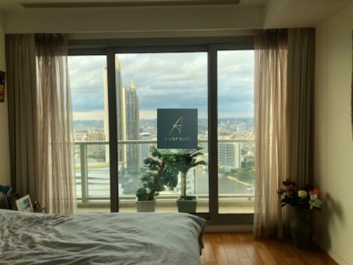 Bedroom with city view