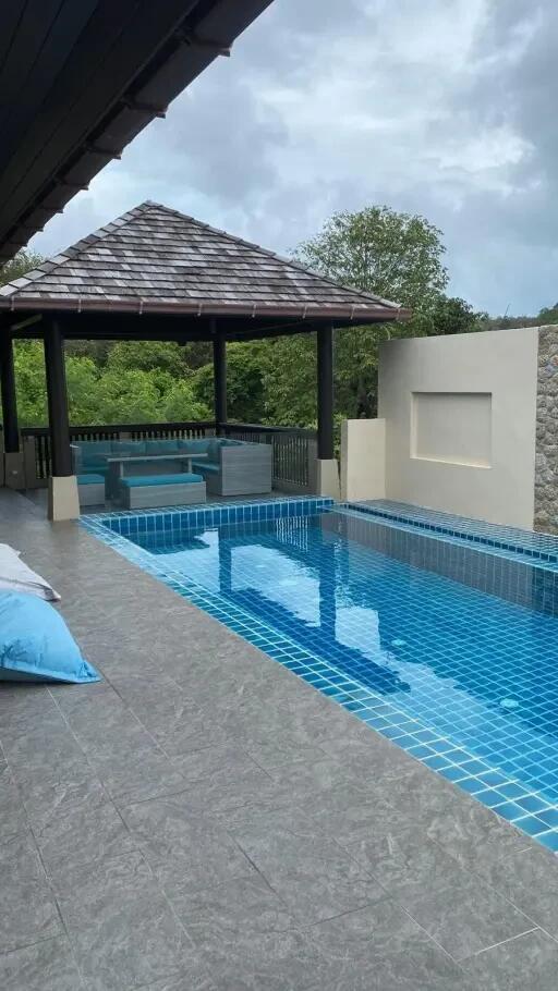 Elegant 5-Bedroom Villa with Partial Sea View in Exclusive Bophut, Koh Samui " Freehold"