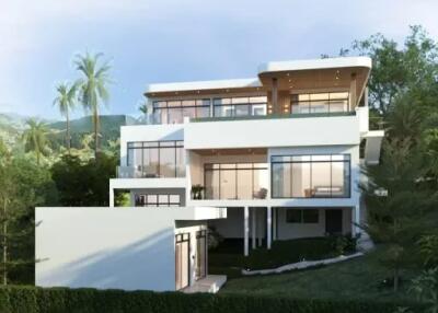 4 Bedrooms Exclusive Project Pool Villas B Sea View in BoPhut Koh Samui "Offplan"