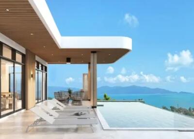 4 Bedrooms Exclusive Project Pool Villas B Sea View in BoPhut Koh Samui "Offplan"