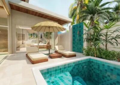 2 Bedrooms Pool Villa in Bangrak Koh Samui "Leasehold"