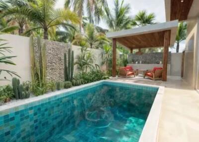 2 Bedrooms Pool Villa in Bangrak Koh Samui "Leasehold"