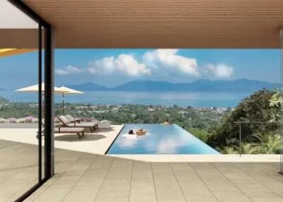 3 Bedrooms Sea View Villa in Bophut Koh Samui "OFF PLAN"