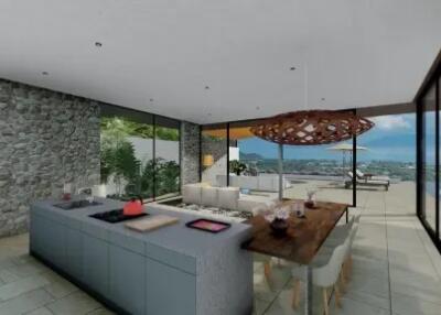 3 Bedrooms Sea View Villa in Bophut Koh Samui "OFF PLAN"