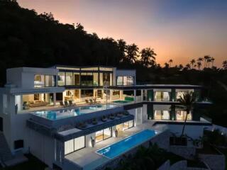 Luxury Villa with Breathtaking Sea Views in Bang Po, Koh Samui