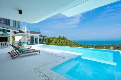 Luxury Villa with Breathtaking Sea Views in Bang Po, Koh Samui