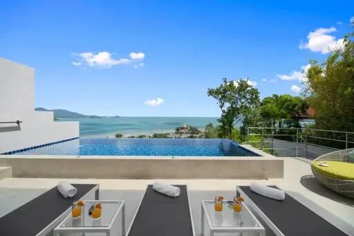 3-Bedrooms 2 Storey Villa V Sea View in Bangrak Koh Samui " RENT"