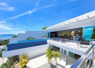 4-Bedrooms 2 Storey Villa L Sea View in Bangrak Koh Samui " RENT"