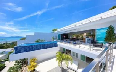 4-Bedrooms 2 Storey Villa L Sea View in Bangrak Koh Samui " RENT"